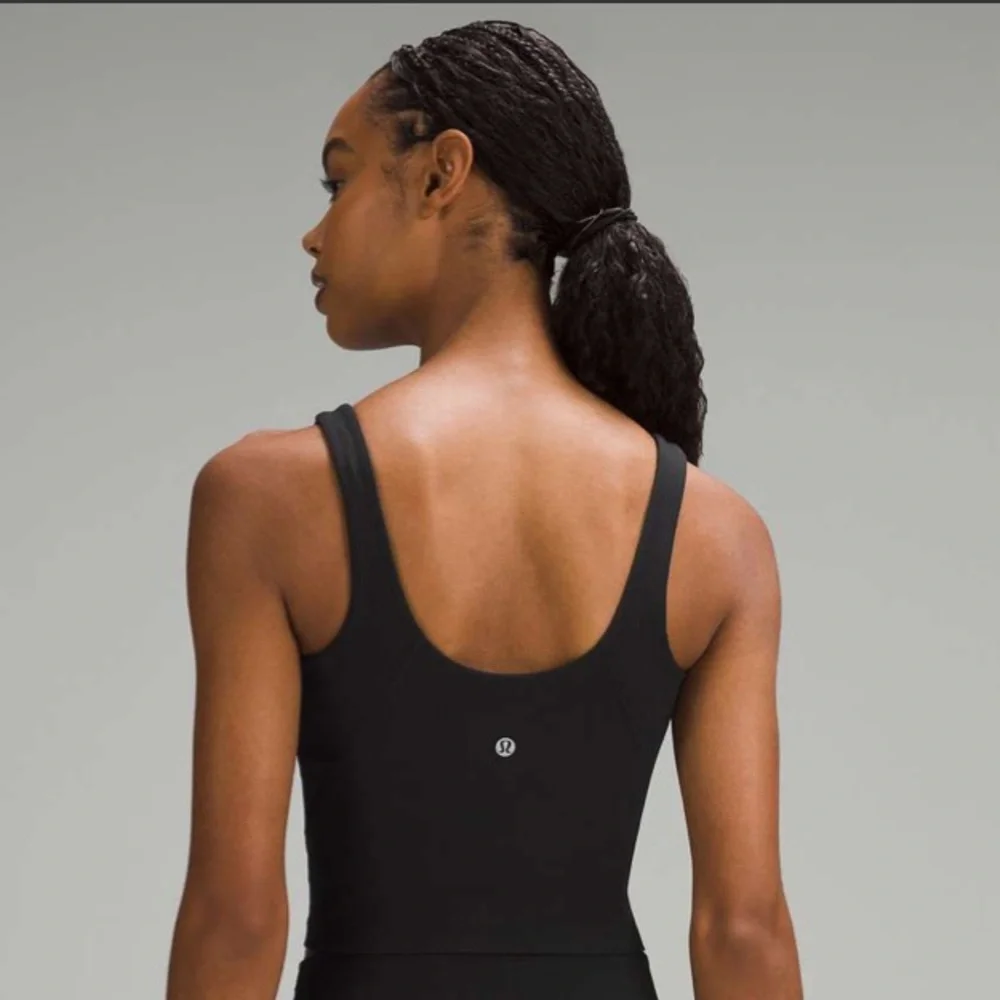 Lululemon Align Ribbed Henley Tank Top Black Size 0